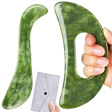 Juego herramientas para raspador muscular Guasha con mango para raspado muscular