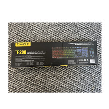 T-WOLF TF200 Gaming Keyboard & Mouse Set Wired RGB Rainbow Backlit 2400DPI