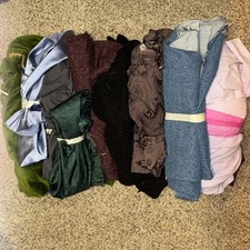Jumbo Scrap Fabric Lot 7.5lbs Assorted Remnant Fabric Scraps