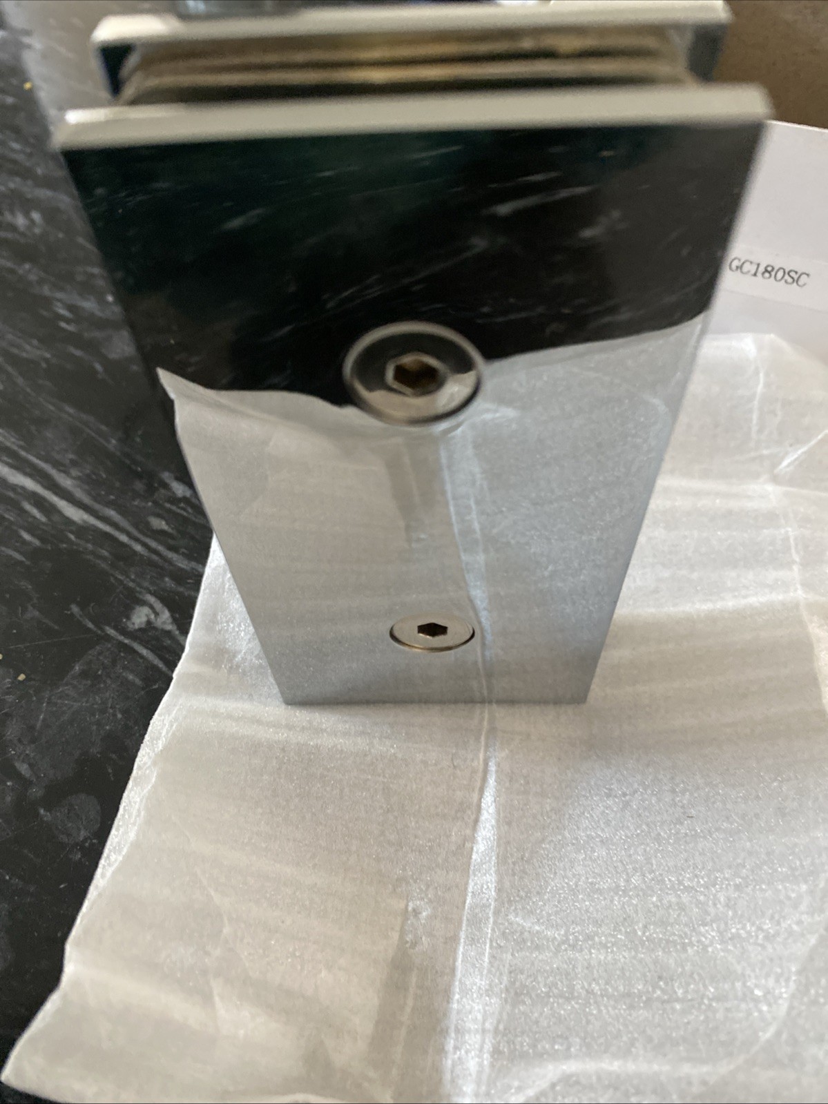 Glass To Glass Clamps Set Of 4 Crome Finish