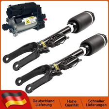 2X Federbein Vorne + Luftfederung Kompressor for Mercedes ML GL Klasse W164 X164
