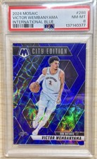 Victor Wembanyama 2024-25 Panini Mosaic Basketball City Edition Blue Scope 10/35