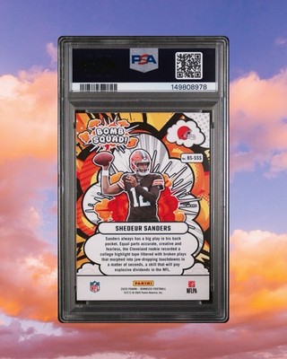 2025 PANINI DONRUSS BOMB SQUAD SHEDEUR SANDERS #BS-SSS [RC] PSA 10
