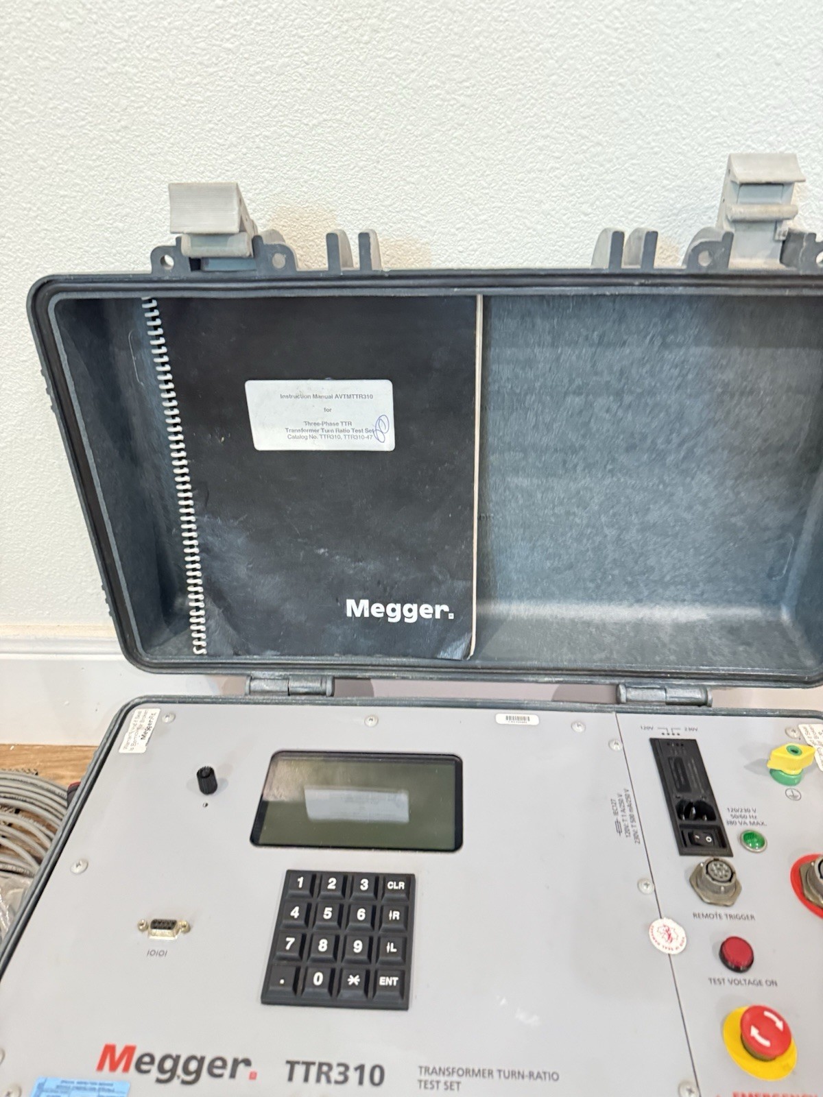 MEGGER TTR310 THREE PHASE TRANSFORMER TURNS RATIO TESTER (CALIBRATED 2026)