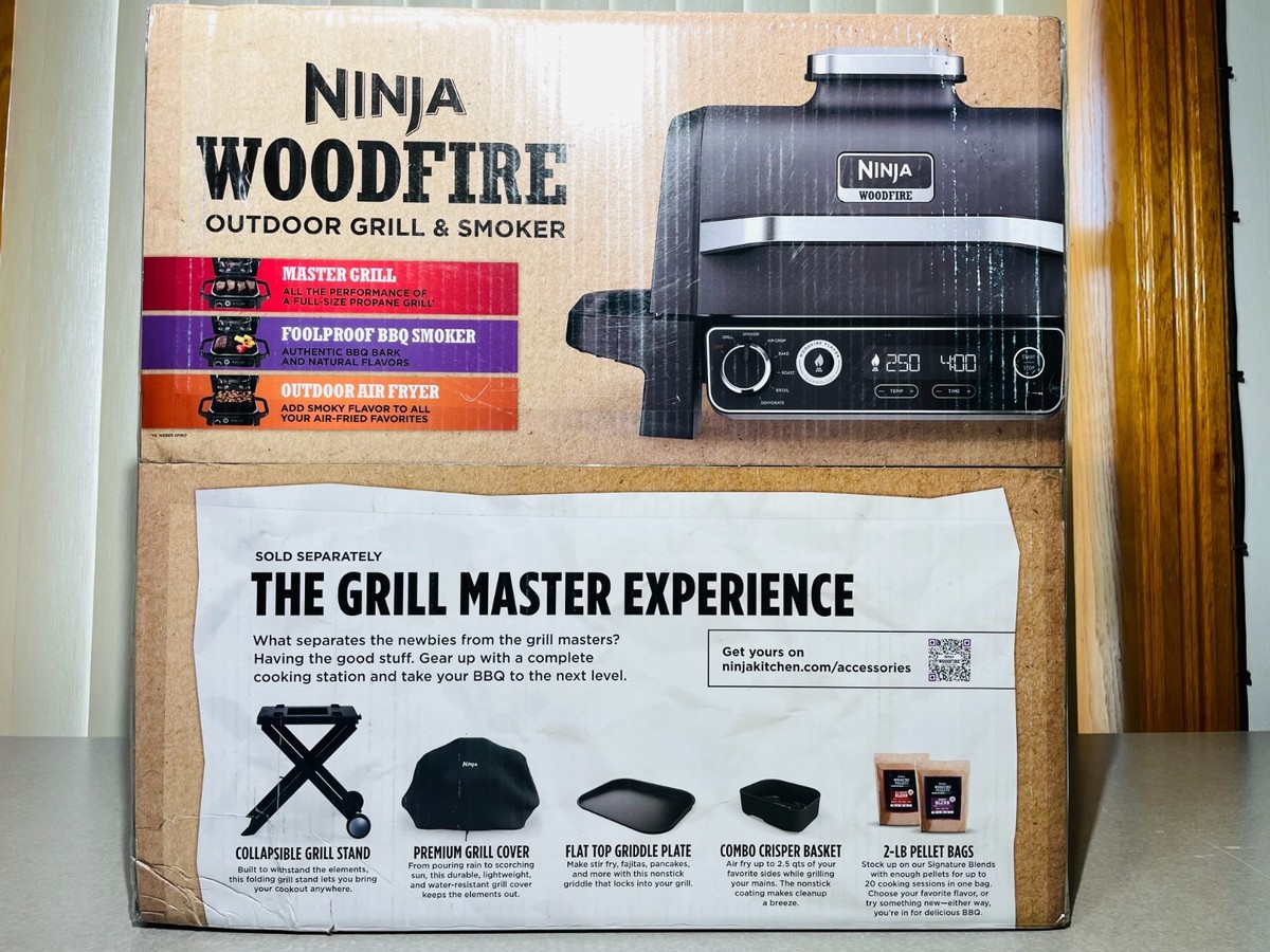Ninja Woodfire Outdoor Grill & Smoker 7 In 1 Grill BBQ