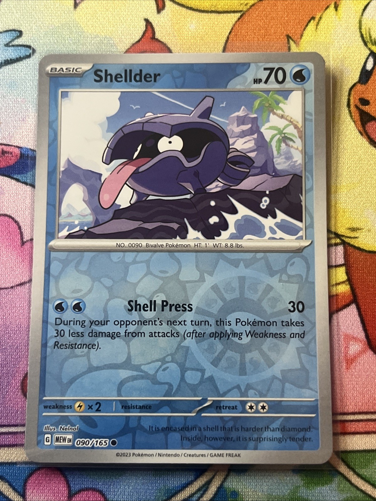 Pokémon TCG Shellder Scarlet & Violet - 151 090/165 Reverse Holo Common NM