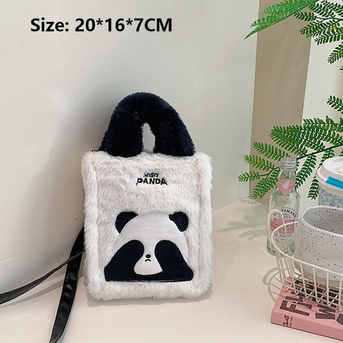 Fluff Shoulder Bag Cartoon Handbags Fashion Small Square Bag Girl - Picture 2 of 9