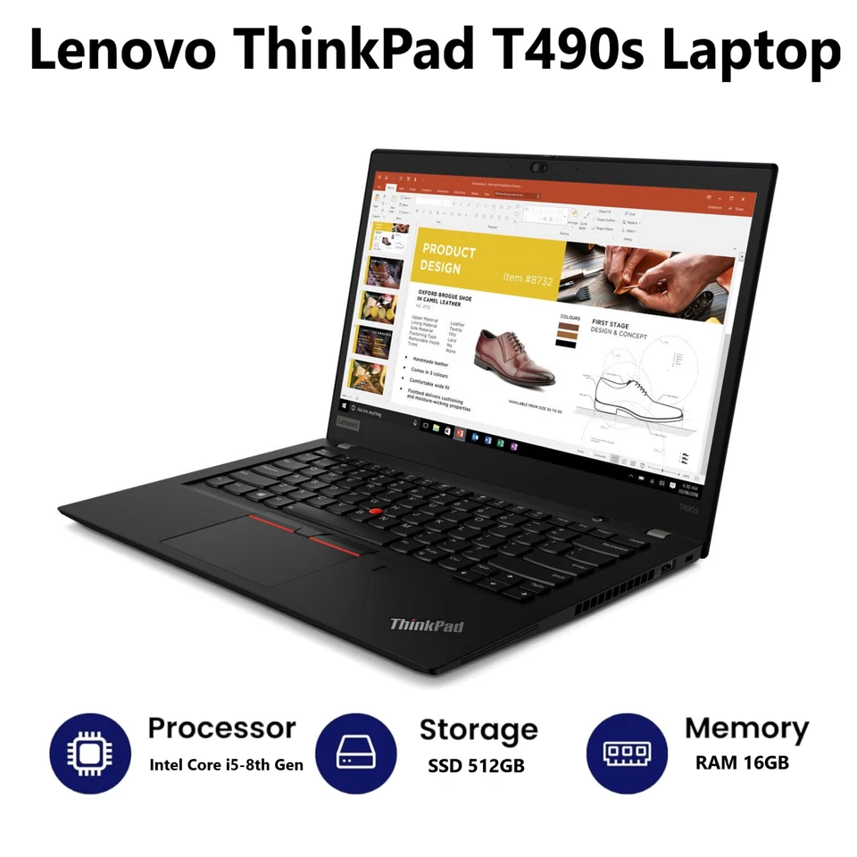 Lenovo ThinkPad T490s · i5-8265U · 8GB · 512GB, photo 2 of 5