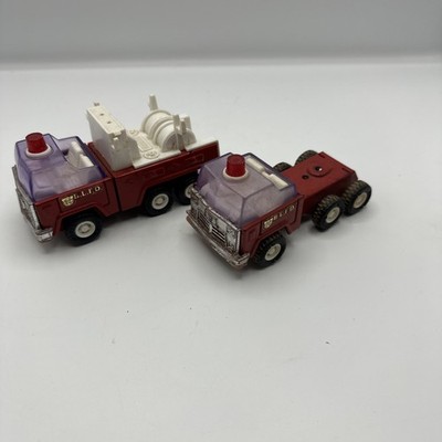 1970 s Buddy L Fire Dep.  (B.L.F.D.) Mini Semi Truck Cab Made Japan Lot Of 2