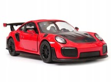Modellino auto Porsche 911 Gt2 Rs rosso pressofuso scala 1:32 replica giocattolo