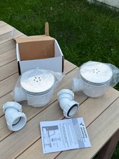 90mm High Flow Chrome Shower Tray Waste-Nuie-NEW- [Pack of 2]