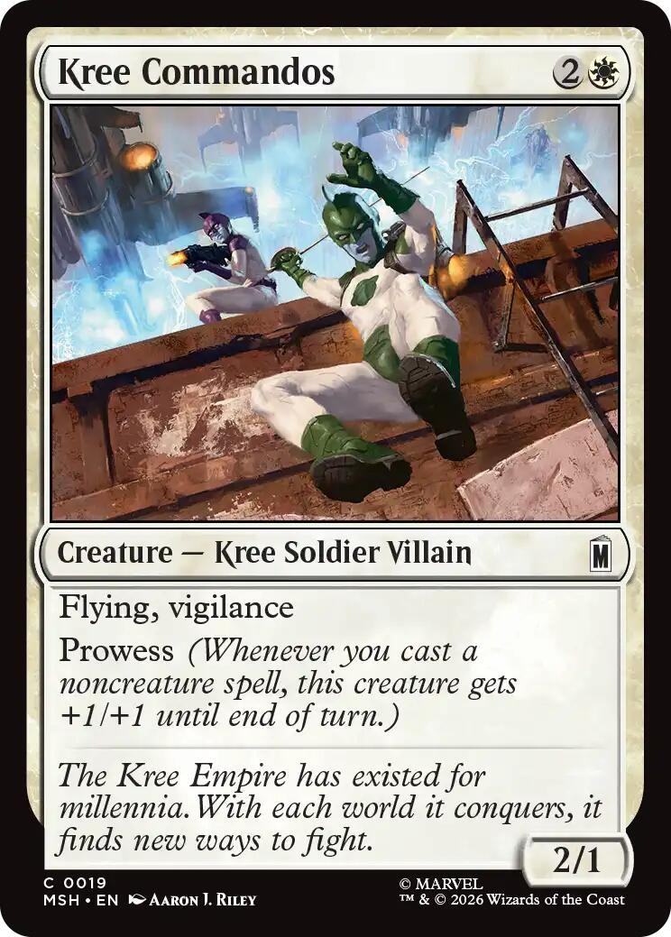 Kree Commandos - MSH 19 NM - Marvel Super Heroes
