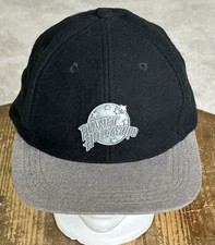 NEW VTG 90s Planet Hollywood Honolulu Wool Blend Pewter Logo Black Hat Cap 1995