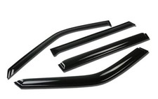 4 Pcs Vent Window Visor Deflector Rain/Sun Guard, Dark Smoke, Compatible with