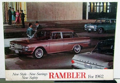 1962 AMC Rambler Ambassador V8 American Classic 6 Sales Brochure Original