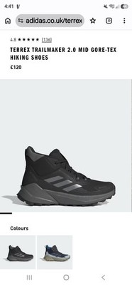 ADIDAS TERREX TRAILMAKER 2.0 MID GORE-TEX GRAU WANDERSCHUHE GRÖSSE 11 - Neu Originalverpackt