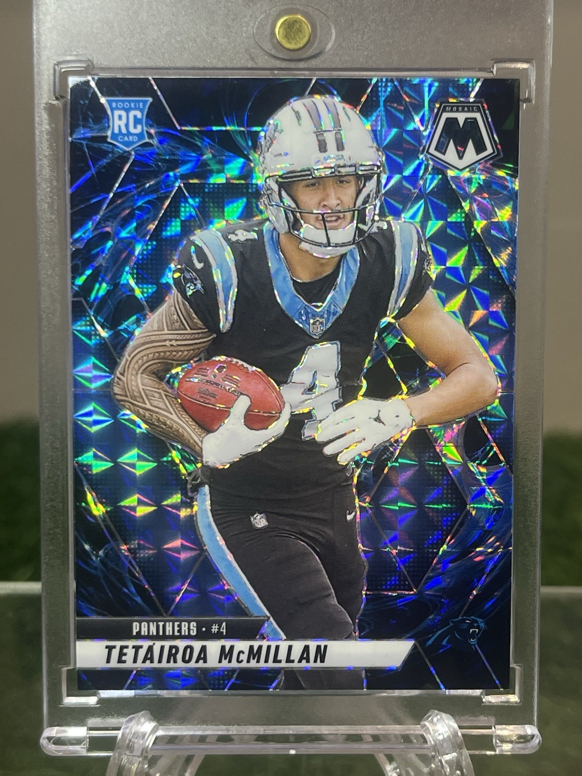 2025  Panini Mosaic Tetairoa McMillan Genesis Prizm SSP Rookie #309
