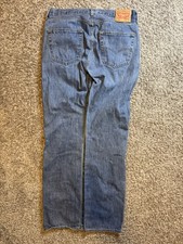 Levi's 501 Jeans Mens 36x36 Blue Denim Straight Leg Button Fly. 0083