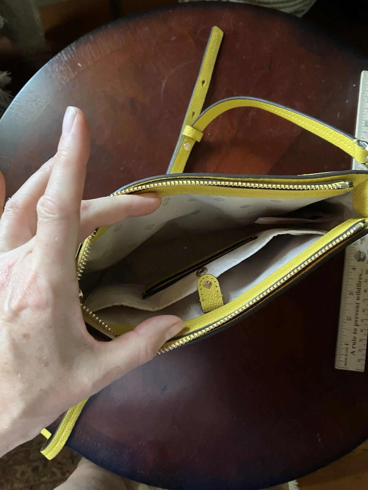 Borsa a tracolla convertibile Kate Spade giallo canarino Margaux