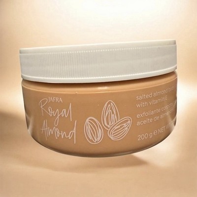 JAFRA Royal Almond Salted Almond Exfoliating Body Scrub Vitamin E 7.05 oz