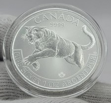 2016 Canadian Wildlife Series Cougar 1 oz .9999