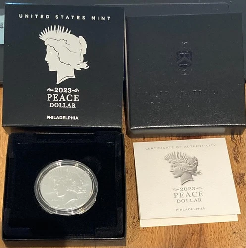 2023 Peace Silver Dollar- .999 Silver! Philadelphia- 23XH- Uncirculated
