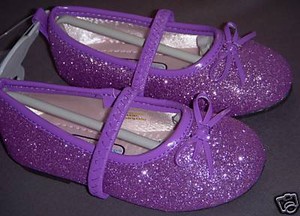 purple sparkly shoes for toddlers