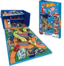 NEW Hot Wheels Cars Case Garage Box Playmat Car Toys Storage Box