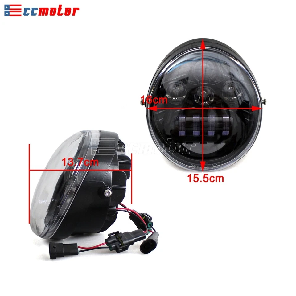 Faro LED para Harley V-Rod Muscle VRSCF Street Rod VRSCA VRSCAW Night Rod Foto 4 de 4