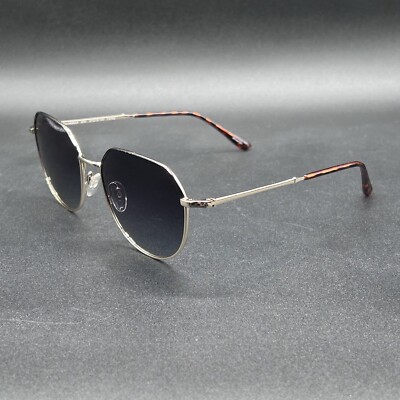 Prive Revaux Roundabout Sunglasses Light Gold Polarized Gradient 57-18-140 Used