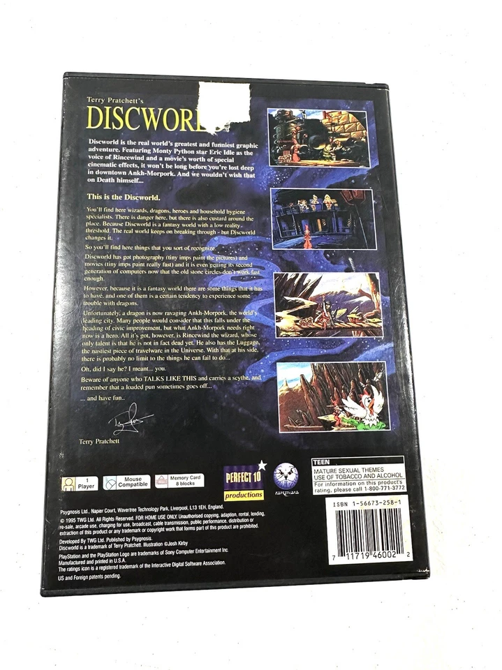 Terry Pratchett’s Discworld (Sony PlayStation) completo com manual - Imagem 3 de 4