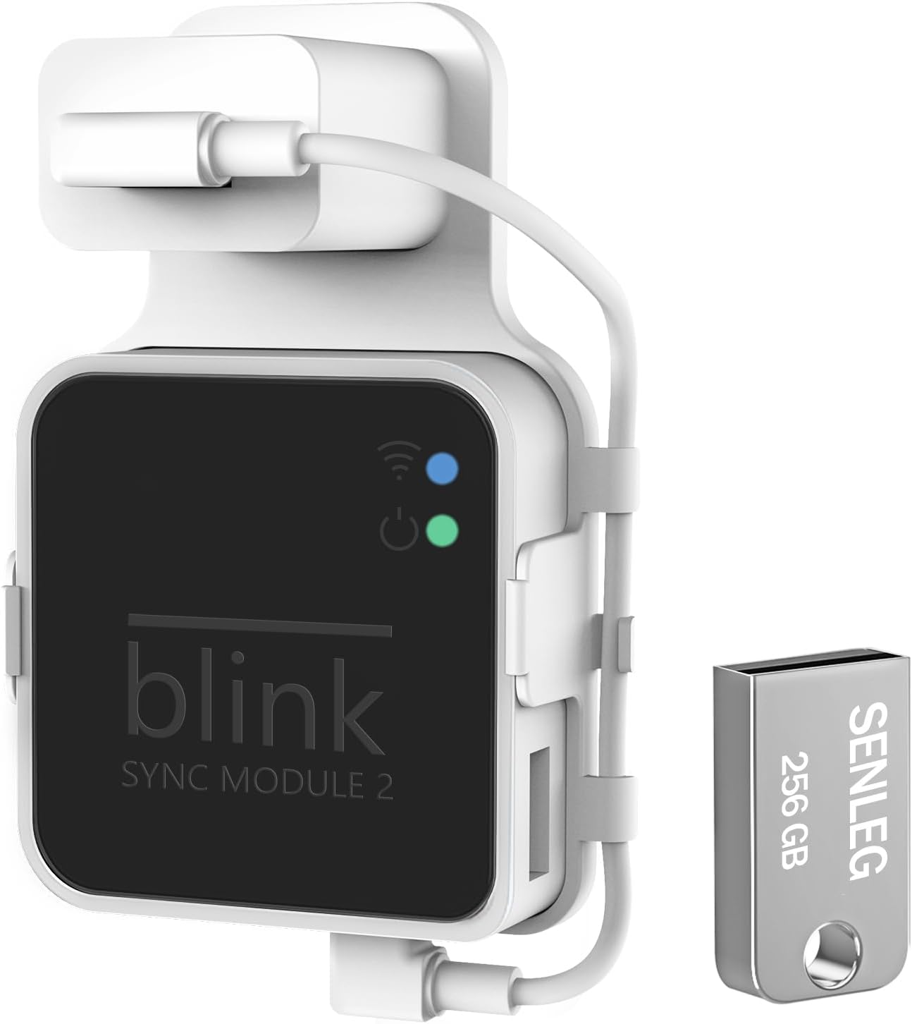 256GB Blink USB Flash Drive and Blink Sync Module 2 Mount, No-Drilling Easy Mov-image