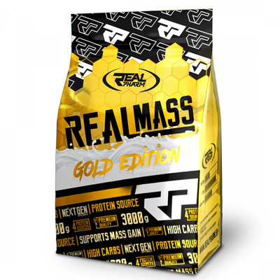 REAL PHARM  REAL MASS GAINER Gold Edition 3000g + extra BONUS