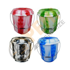 Bucket With Lid 3L VPL Tie Dye Design Storage Container Double Colour Assorted 
