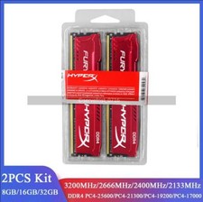 DDR4 Memory Kit 8 GB 16 GB 32 GB 288pin DIMM 2133 2400 2666 3200 MHz Desktop RED