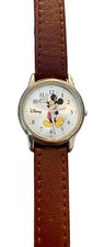Disney's Mickey Mouse Wrist Watch With Leather Band