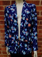 Butterfly By Matthew Williamson Navy Blue Jacket Uk Size 12 Eu 40