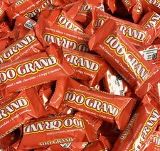 100 GRAND Crispy Milk Chocolate w/ Caramel, Fun Size Individual Candy Bars -2 LB