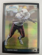 🏆 2003 Bowman Chrome Refractor /500 CALVIN PACE RC #130 ARIZONA CARDINALS