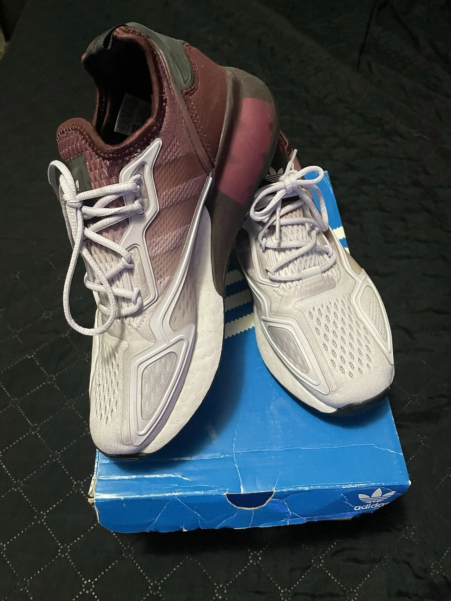 Adidas ZX 2K Boost White Purple Tint W for sale | eBay