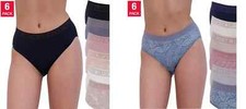 Lucky Brand Women's 6-Pack Hi-Cut Ultra Soft Panties