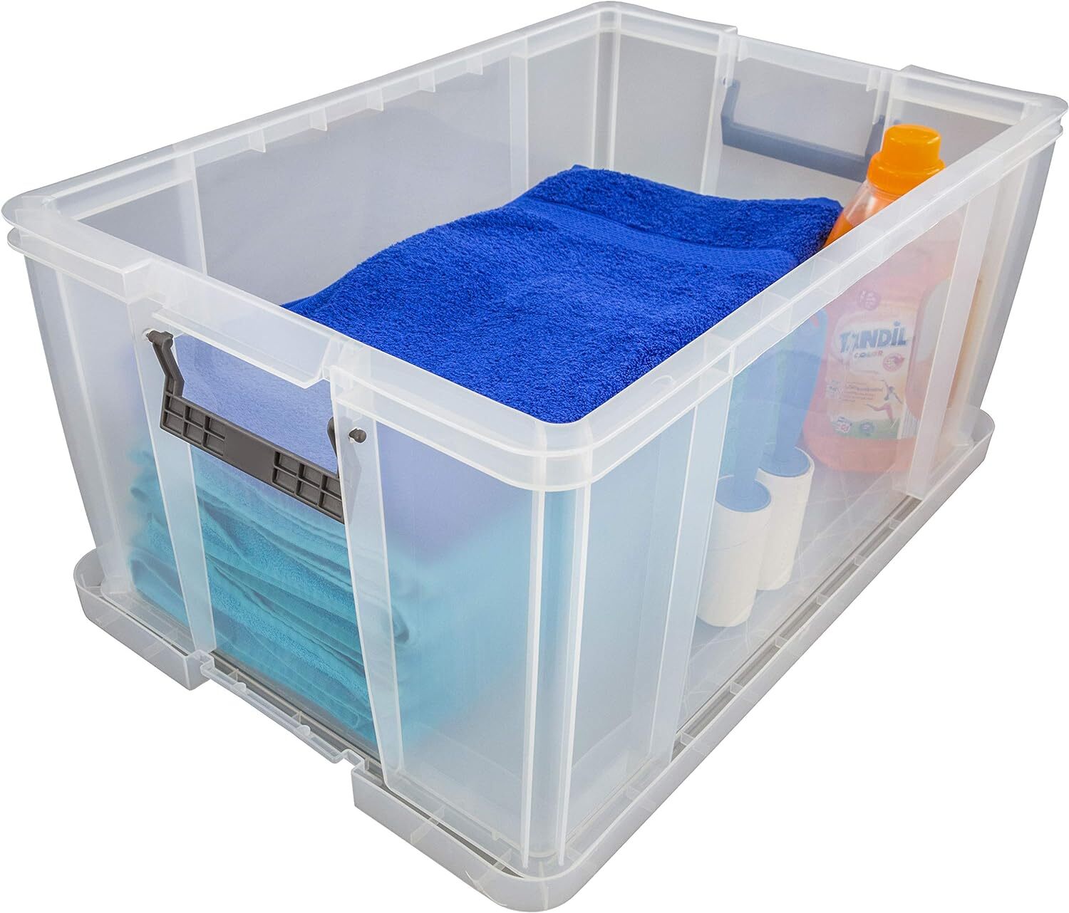 Cary Boxes Clear Plastic 5L 7L & 13L Storage Boxes With Clip Lock Lid ...