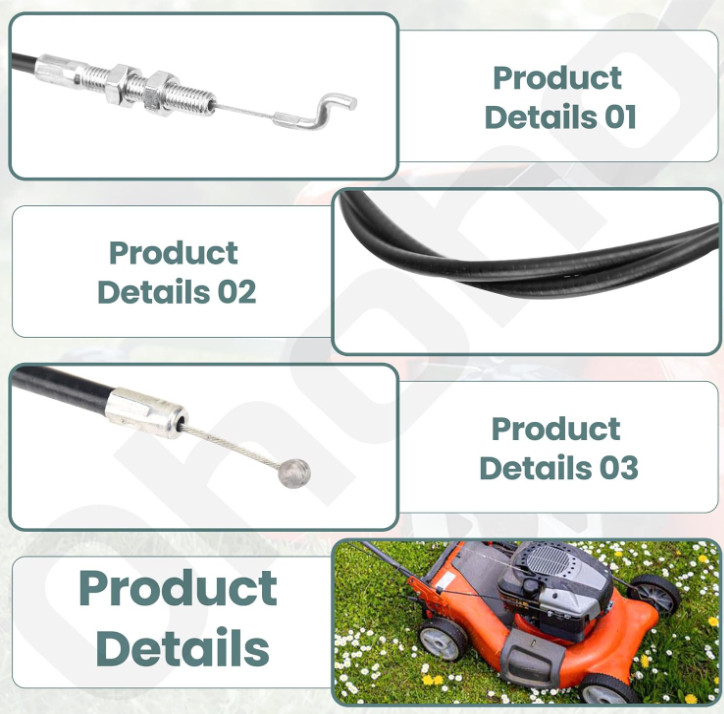 For EAR-THQUAKE 29702 TILLER 24606 REVERSE CONTROL CABLE 