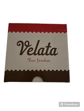 Velata Lid Fun Fondue Warmer Lid Maraschino Curve New With Box