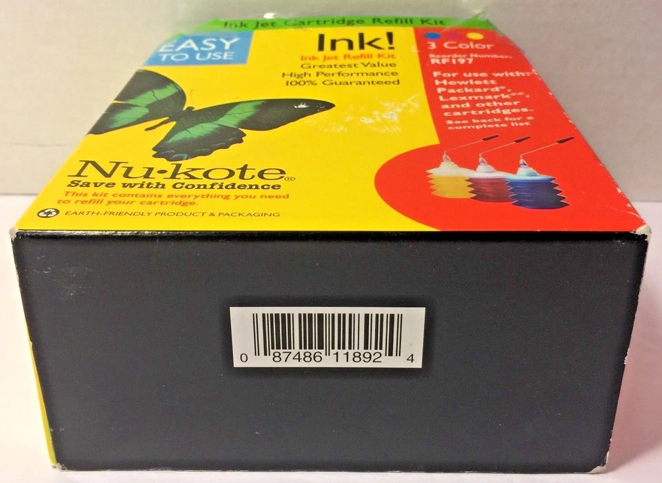 NuKote Ink Jet Cartridge Refill Kit RF197 Open Box 3 Color - Image 3 of 4