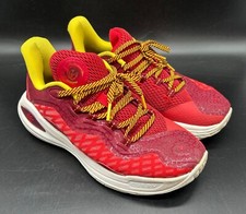 Under Armour Curry Basketball Shoes Bruce Lee Fire Youth 5.5 Red 3027577-600