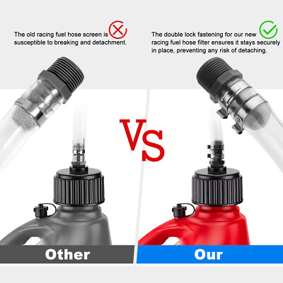 Eapele 5 Pezzi Piegatubi Universali Per Taniche Carburante – Compatibili VP, Sportsman, Rural King – Diametro 2,5 Cm Per Rifornimento Facile E Senza Fuoriuscite