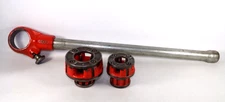 RIDGID 00R Pipe Threader Die Head Set, 1" & 3/4" with Ratchet, 00R