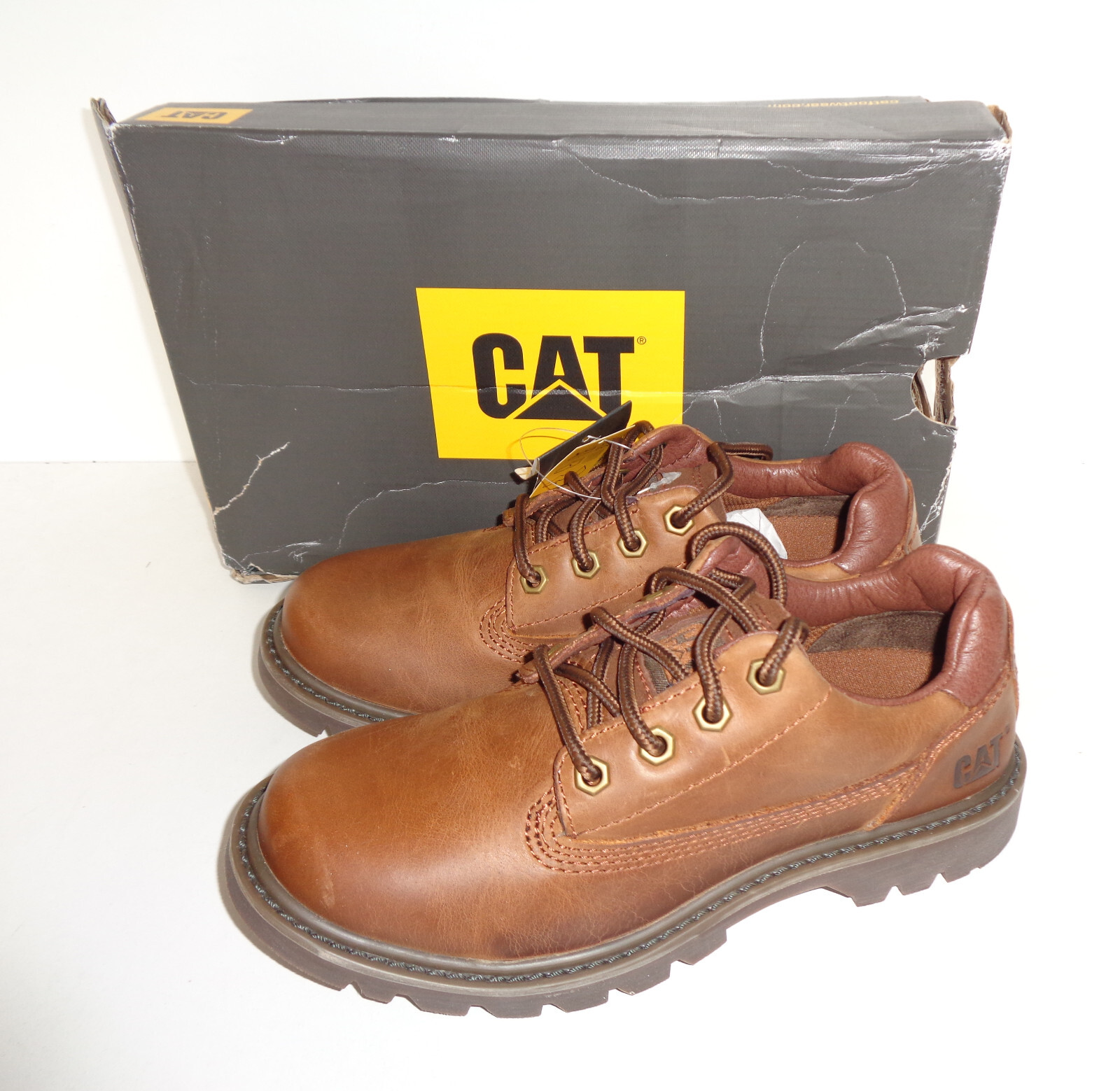 CATERPILLAR CAT Mens Leather Casual Unisex Trainers Shoes New RRP £100 UK Size 4 eBay