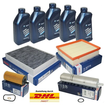 BOSCH Filterset BMW 1er 3er 4er F20 F21 F30 F31 F32 F33 5L ORIGINAL BMW ÖL 5W30 